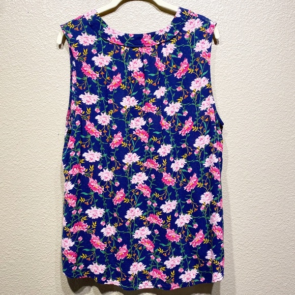 Old Navy Floral Sleeveless Blouse XL - Picture 3 of 4